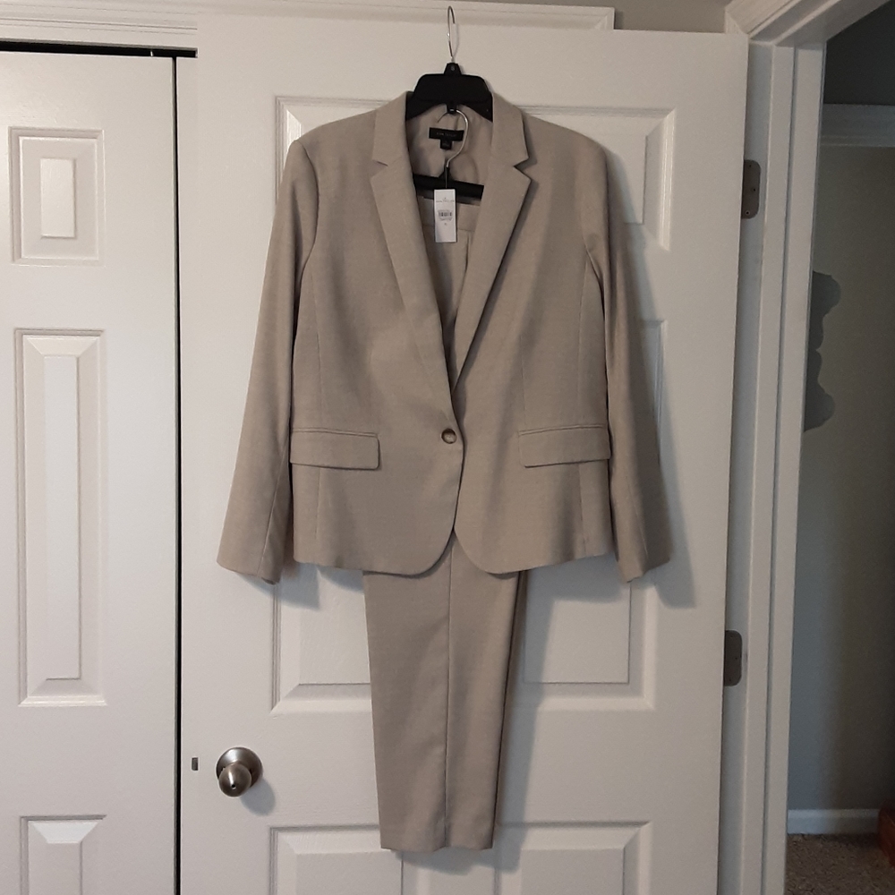 Ann Taylor Oatmeal colored Suit